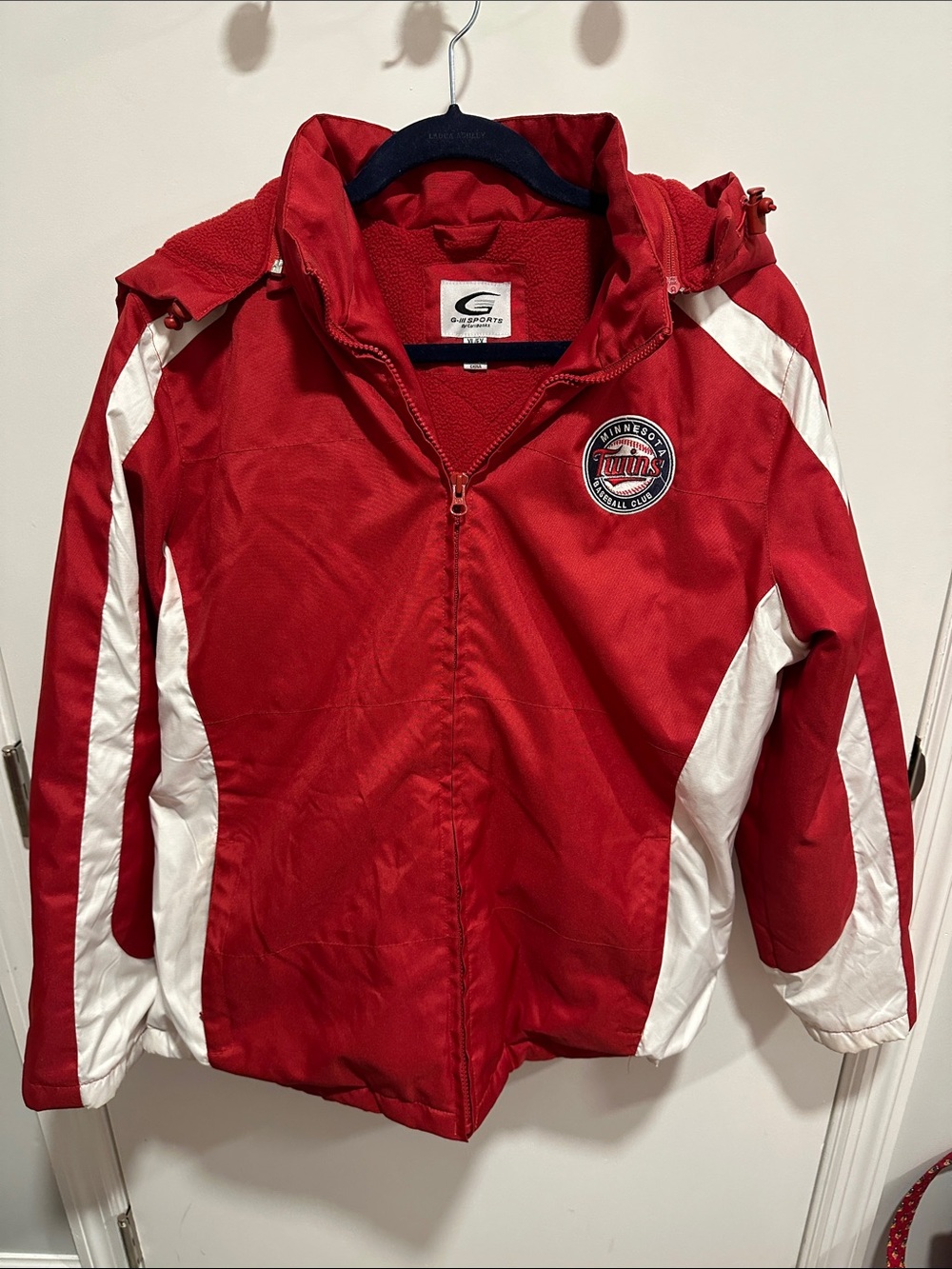 Kids Red Minnesota Twins Hooded Puffer Jacket by G-III